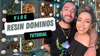 VLOG: Resin Dominos Tutorial with my Brother