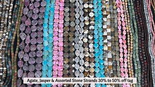 30% to 50% off Hemimorphite, Brioche, Laguna Lace, Pink Zebra, Pink Matrix & Assorted Jaspers