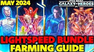 Definitive May 2024 SWGoH Lightspeed Bundle Farming Guide!