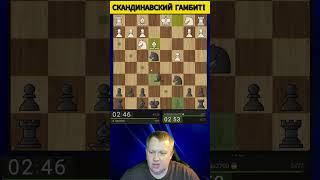 Скандинавская гамбит, быстрый учебный разгром#shorts #chess #шахматы