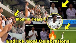 Endrick Goal & CelebrationEndrick Mother & Girlfriend in TearsBellingham,Alaba &Camavinga Reaction