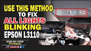 HOW TO FIX ALL LIGHTS BLINKING | EPSON L3110 | STEP BY STEP TUTORIAL | JM KAHAL SKILL