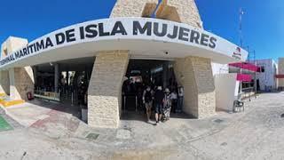 Playa Norte, Isla Mujeres, Cancun, Mexico. 360 video in 8K.     【360°動画】メキシコ・カンクン・ムヘーレス島・ノルテ海岸