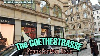 The GOETHESTRASSE || Frankfurt's Luxury Shopping Street || Dude in Europe