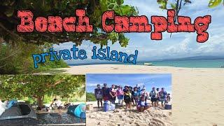 Beach Camping | Private Island | Amor Mangalindan Vlog