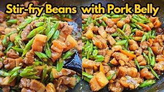 Stir Fry Green Beans with Pork Belly Recipe