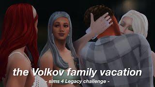 the Volkov family vacation: part one || Sims 4 Legacy challenge EP116 || solitasims