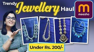 Don’t Miss This | Affordable Meesho Jewelry Haul | Under ₹200 | Meesho Jewelry Review | #fashiontips