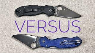 Versus Episode 14 - Spyderco Para 3 VS Para 3 Lightweight
