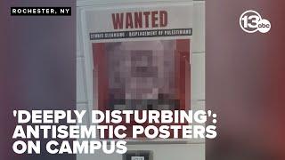 Hundreds of "wanted" posters depicting members of University of Rochester's Jewish community found