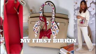MY FIRST HERMES BIRKIN 25 UNBOXING! THE MOST BEAUTIFUL BICOLOR & HOW I GOT IT FROM THE STORE.