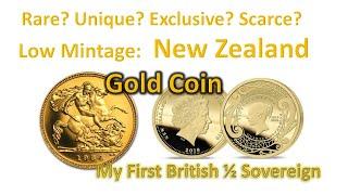 Quarter Sovereign Gold Coin -New Zealand, Half Sovereign Gold Coin Great Britain. My 1st Sovereigns!