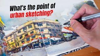 What is urban sketching? Why sketch on location?