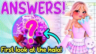 HALO ANSWERS for ROYAL REEF HALO 2024 & FIRST LOOK | Royale High Roblox