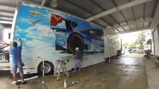 #90 Visit Florida Corvette Hauler / Time Lapse