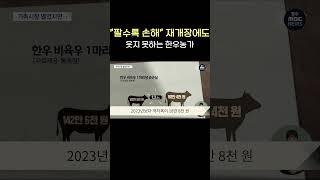 "팔수록 손해"...재개장에도 웃지 못하는 한우농가   #shorts