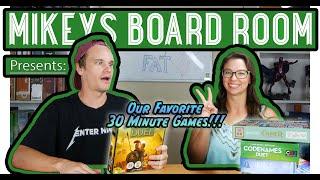 Our Favorite 30 Minute Board Games - Top 10 - Best Short Games