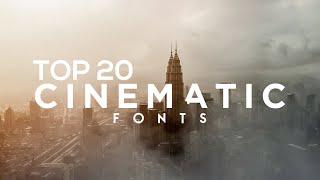 Top 20 *BEST* FREE CINEMATIC FONTS for 2020!(Movies/Youtube/Documentaries/Film-making&MORE!!!)