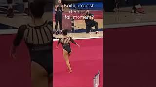 Kaitlyn Yanish fall/injury moment on floor! comment GYMNAST one letter at a time