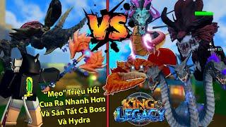 KING LEGACY | Sword Mới Abyssal Săn Tất Cả Boss Sea 3 Hydra Dame Khủng Và Mẹo Triệu Hồi Cua Dễ Hơn