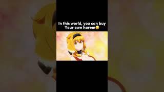 In this world, you can buy YOUR OWN HAREM | Best of anime moments #anime #shorts