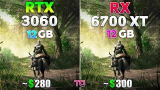 RTX 3060 vs RX 6700 XT - Test in 2024 l Ray Tracing