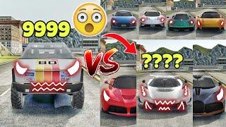 Angry tesla VS all angry cars|| Part 2|| Extreme car driving simulator||