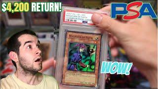 $4,200 YUGIOH CARDS PSA RETURN & HUGE 10K OPENING ANNOUNCEMENT! GIVEAWAY!