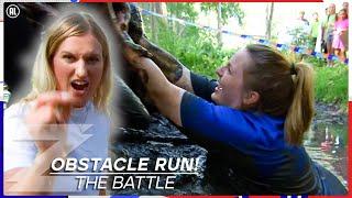 JUFFROUW IN DE BLUBBER! | The Battle Obstacle Run | Zappsport |