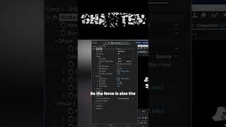 How to create exploding shatter text in Adobe After Effects
