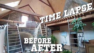 UNCREDIBLE TIME LAPSE RENOVATION BARN - TWO YEARS