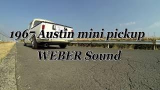 1967 Austin mini pickup weber & engine  sound