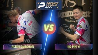 ALBIN OUSCHAN VS  KO PIN YI | 2024 PREMIER LEAGUE POOL #billiards   #highlights  #plp