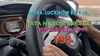 TOP SPEED Test of Tata Nexon (Diesel) 2022 BS VI on Agra-Lucknow Expy