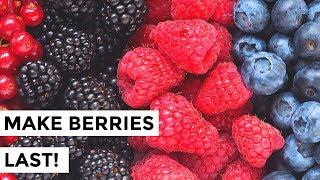 How to Keep Berries Fresher Longer - How to Wash Berries so They Last!