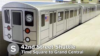 Munipals MTA 42nd Street Shuttle Subway Run - Time Square to Grand Central on R62