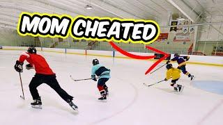 Can a 9 year old beat his Hockey Mom in new TRUE skates?