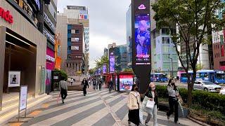 [4k] 강남역 걷고 강남 지하상가 쇼핑 구경해요! | 패션.쇼핑.핫플레이스.서울 걷기.서울 투어 .도보여행