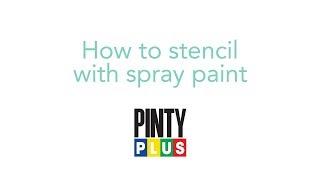 How to stencil using spray paint