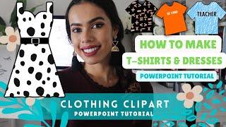 How to make clothing Clipart in PowerPoint tutorial (P.S You don't need to know how to draw)