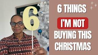 What I'm NOT buying for Christmas 2024 | #savemoneytips | #christmastimeishere