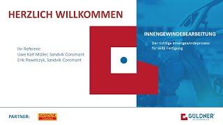 Innengewindebearbeitung - Sandvik Coromant | G. Walter Güldner GmbH