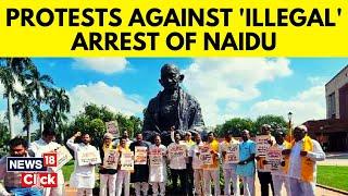 Chandrababu Naidu Latest News | TDP Members Protest Over Chandrababu Naidu's Arrest | News18