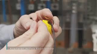 CONLOX® Gridclamp - Installation of the strain relief - Laniol