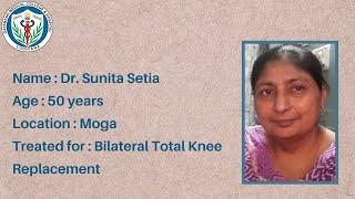 Knee replacement | Relive regular life | walk 2kms | Dr Harpal Singh Selhi