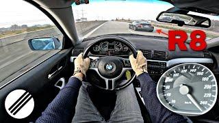 BMW E46 330i Top Speed Drive on German Autobahn 