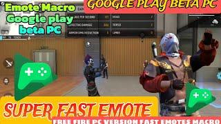 Google Play beta PC Macro Trick | free fire pc version fast emote macro #freefirepcversion #macroff