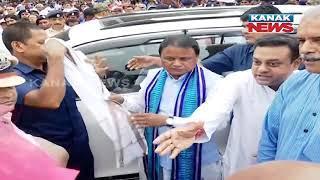 Odisha CM Mohan Majhi Arrives In Puri To Attend Cleanliness Drive Ahead Of Ratha Jatra