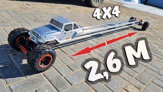 Полноприводный ЛИМУЗИН на радиоуправлении для бездорожья, часть 1 ... Longest RC car 4x4