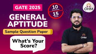 General Aptitude for GATE 2025 | General Aptitude Sample Question Paper #gate2025 #gateaptitude